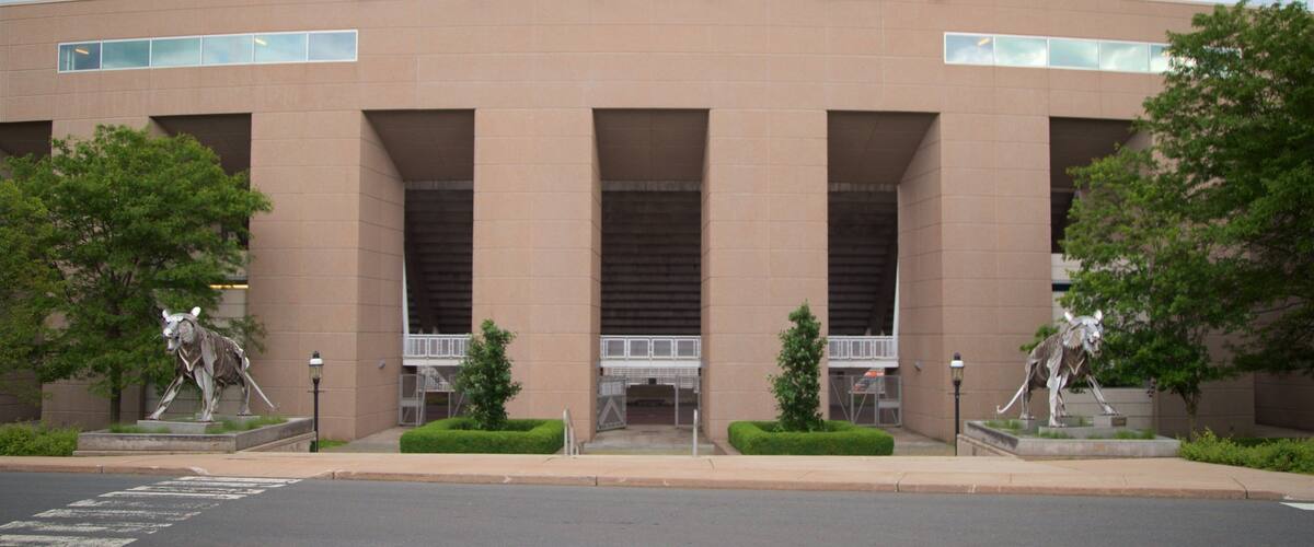 Princeton University stadion som viser utendørs kunst