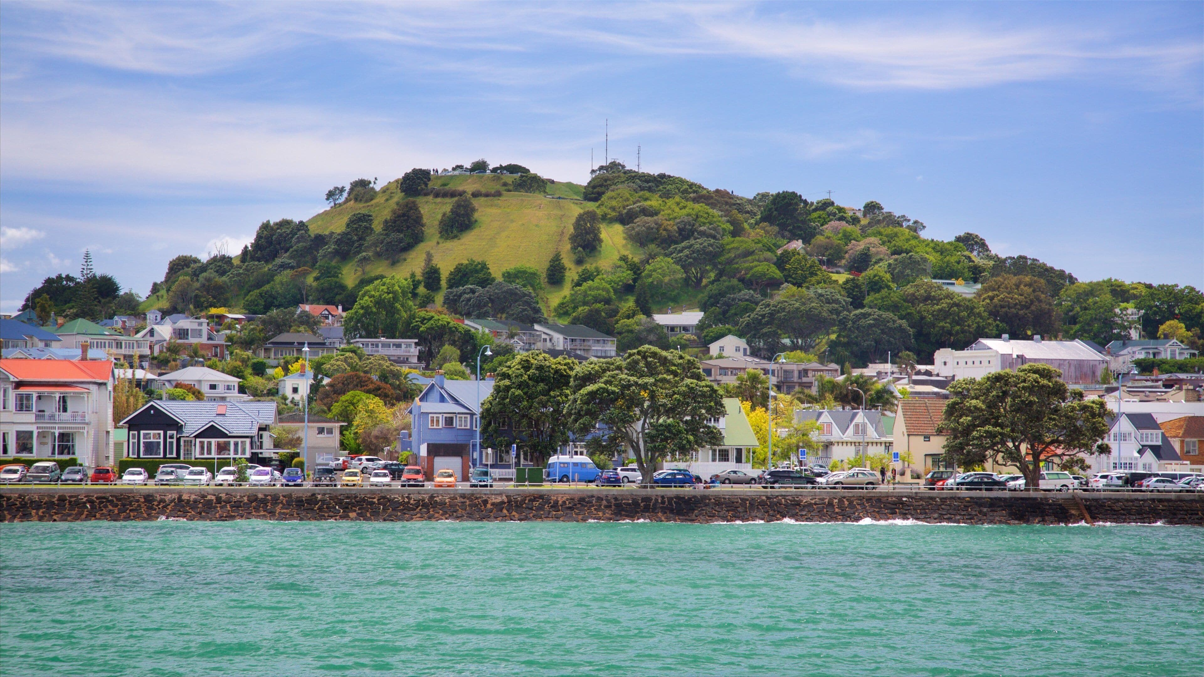 Mount Victoria which includes a coastal town and a bay or harbor