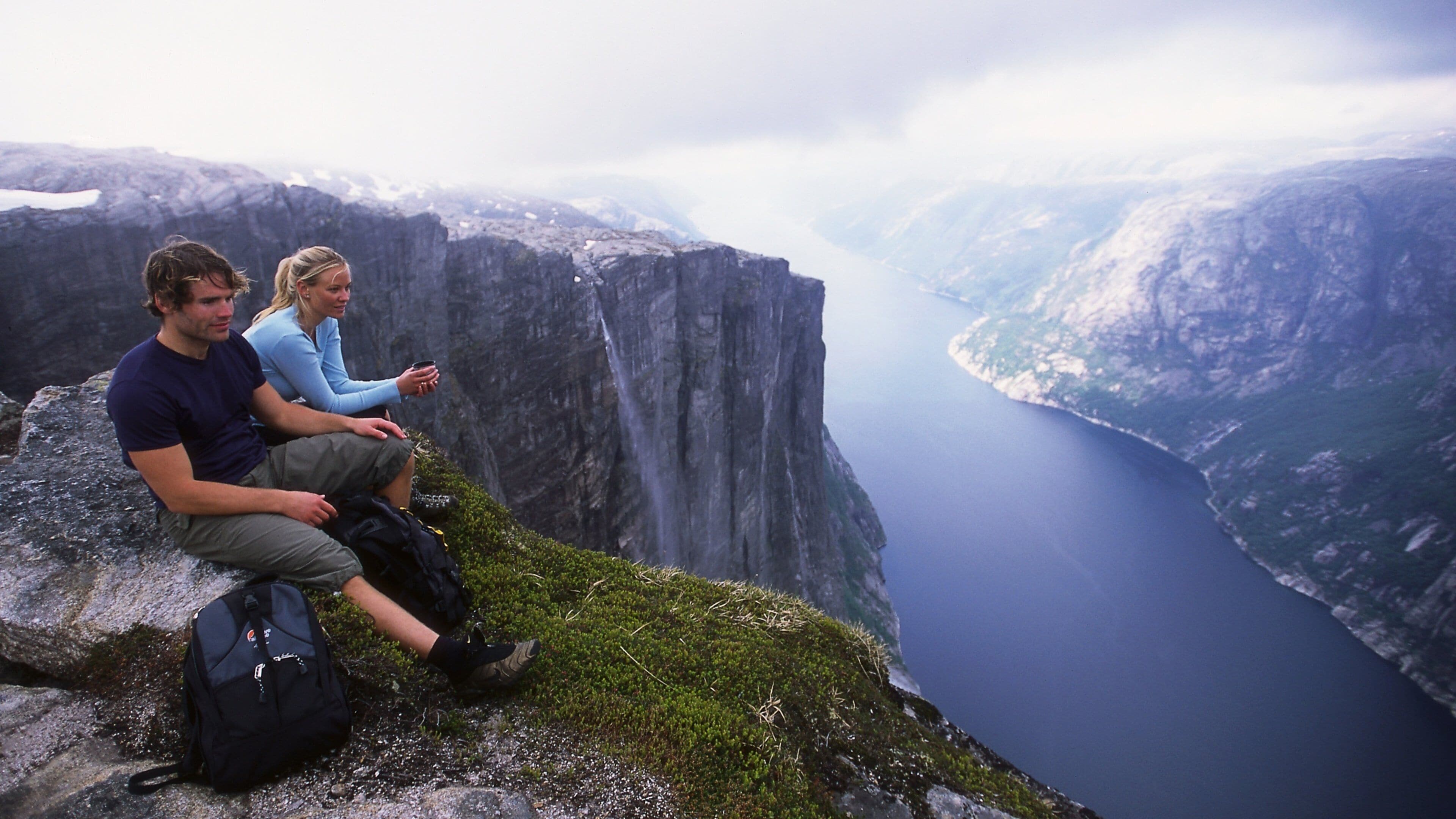 Kjerag showing landscape views, views and a gorge or canyon