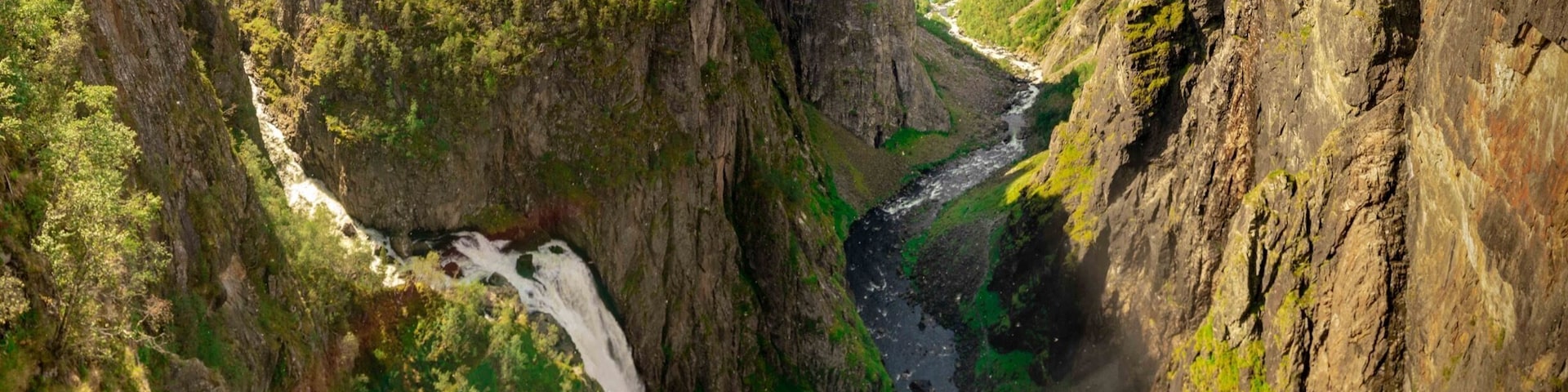 Norwegian waterfall not far from Bergen.