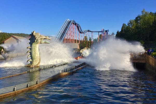 Tusenfryd Park outside Oslo.
Ordering your tickes online will save you a lot of time in the peak season.