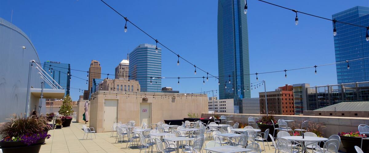 Oklahoma City Museum of Art featuring a city and a high-rise building