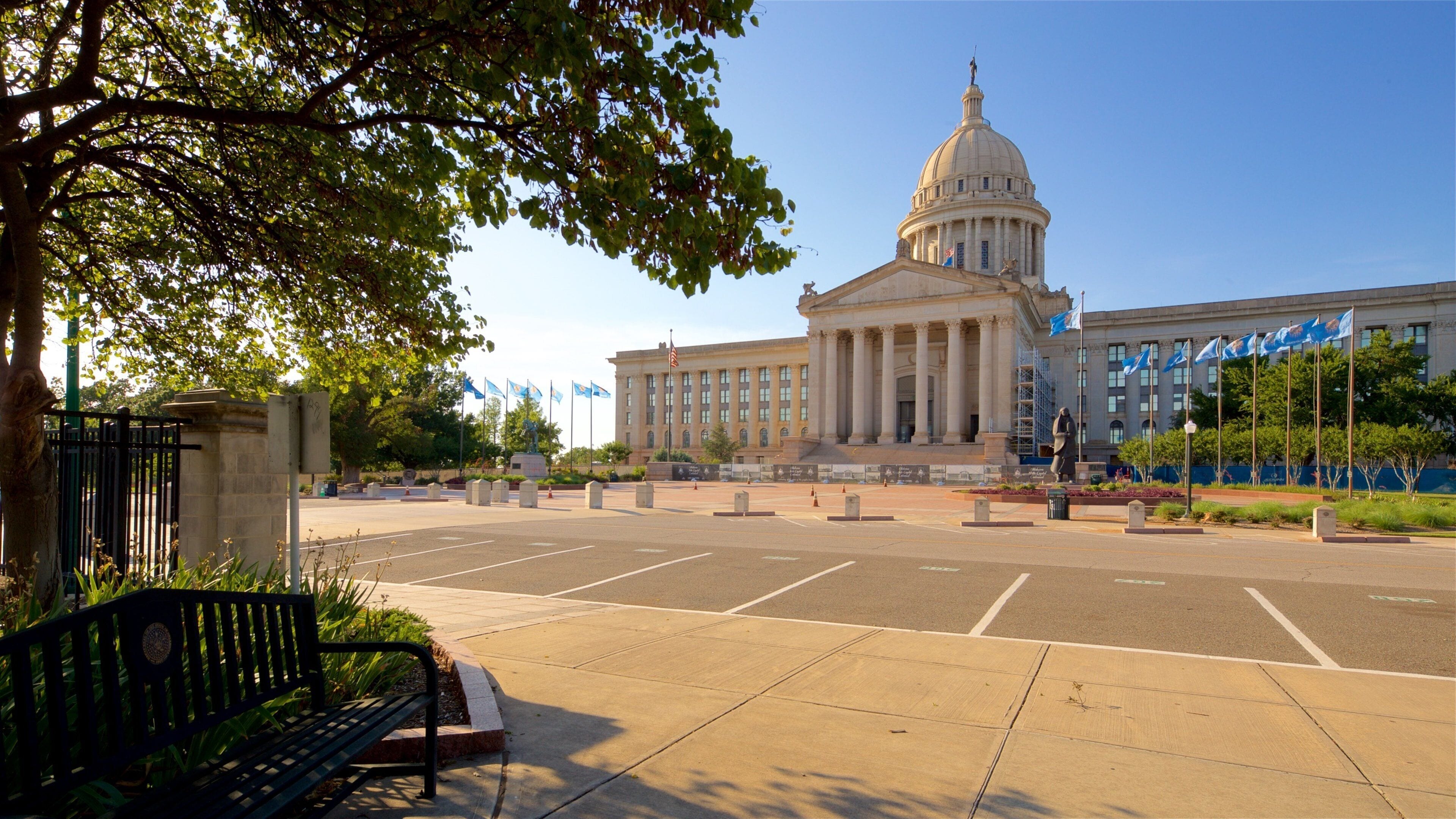 Capitólio Estadual de Oklahoma caracterizando arquitetura de patrimônio