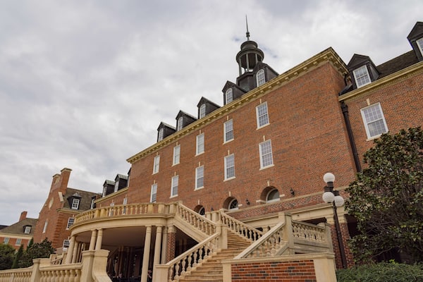 Overcast view of the Student Union of Oklahoma State University