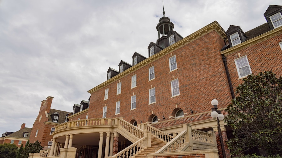 Overcast view of the Student Union of Oklahoma State University