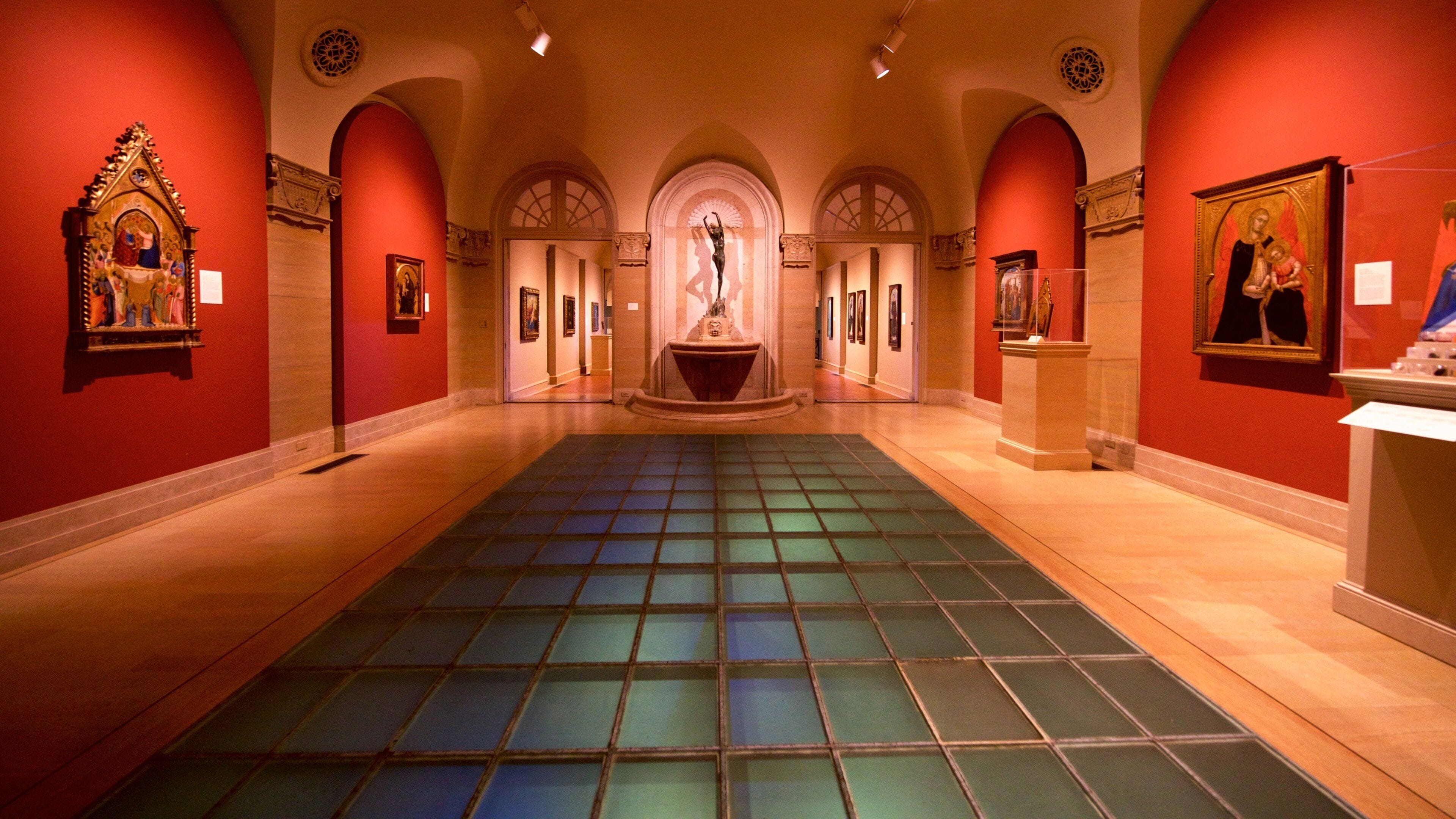 フィルブリック美術館 フィーチャー 屋内の眺め, アート と 遺跡・遺産