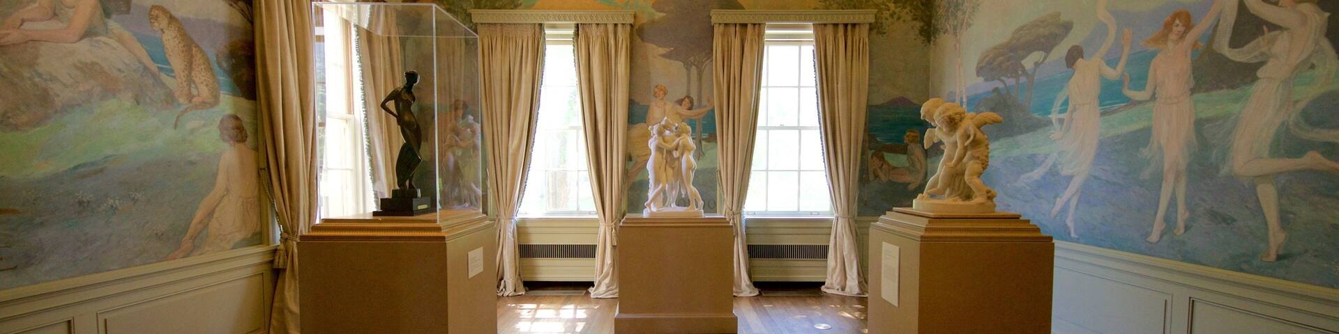 Philbrook Museum of Art featuring interior views and art