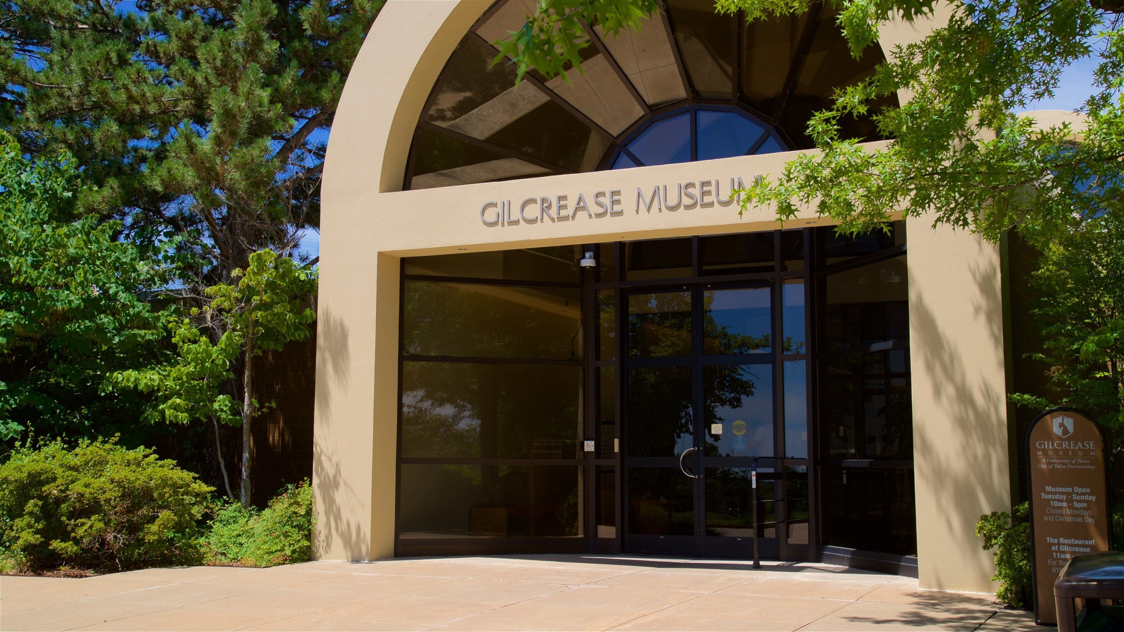 Gilcrease Museum showing signage