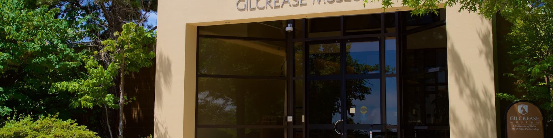 Gilcrease Museum showing signage