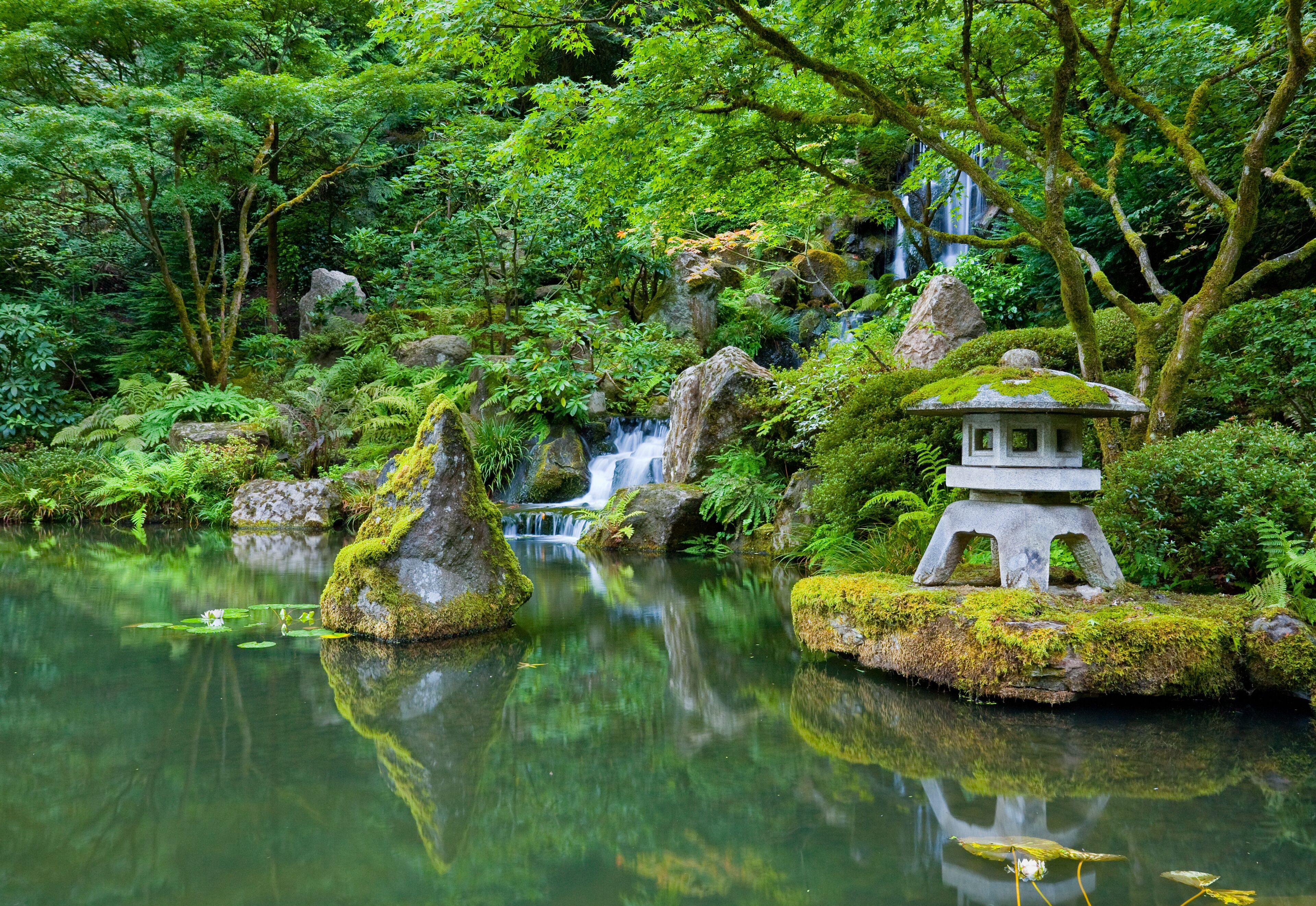 Waterfall in Portland Japanese Garden