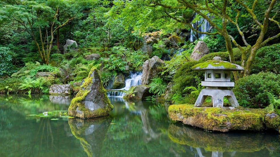Waterfall in Portland Japanese Garden