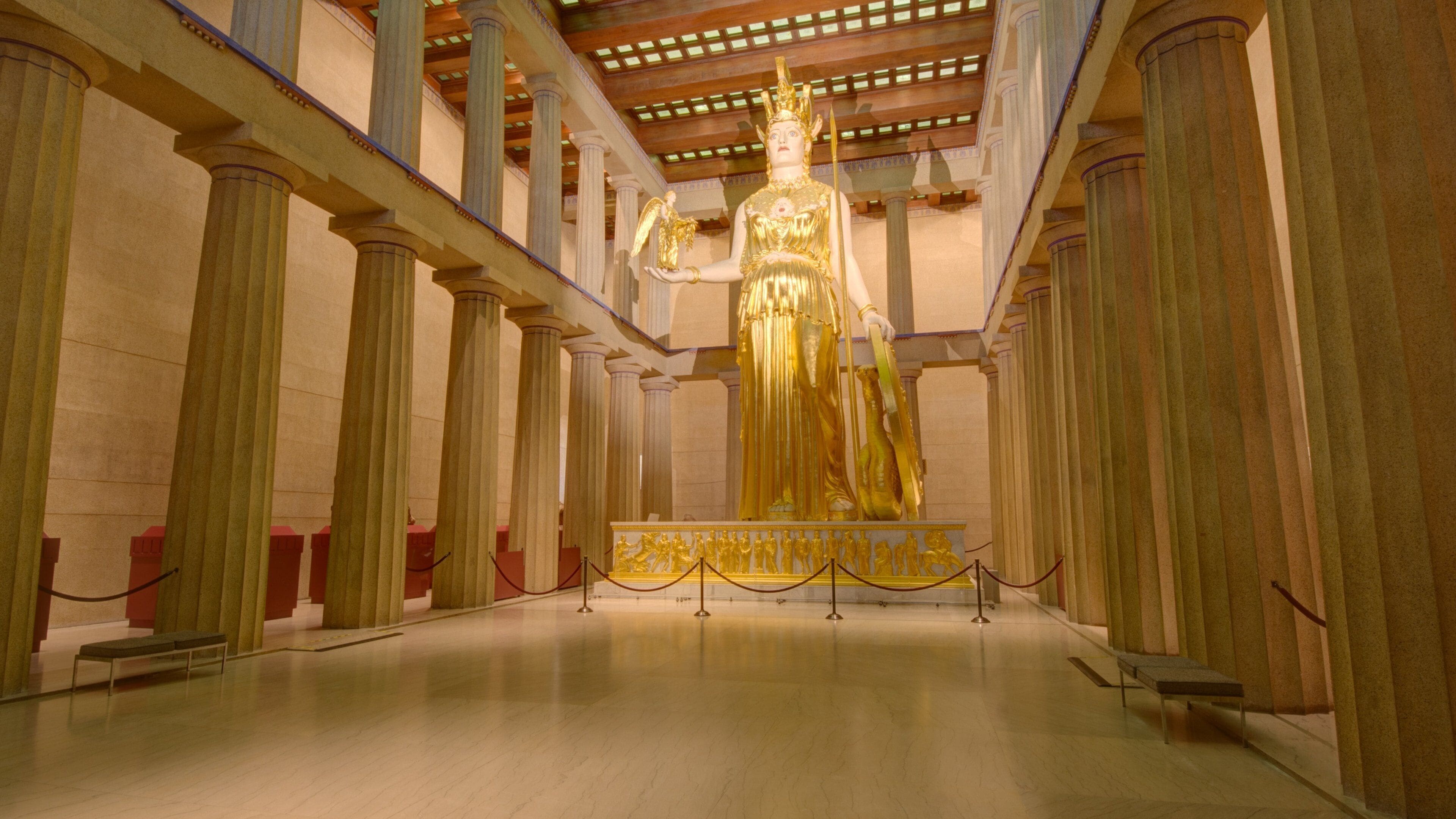 Iconic Parthenon replica in Nashville showcases ancient Greek architecture and artistry