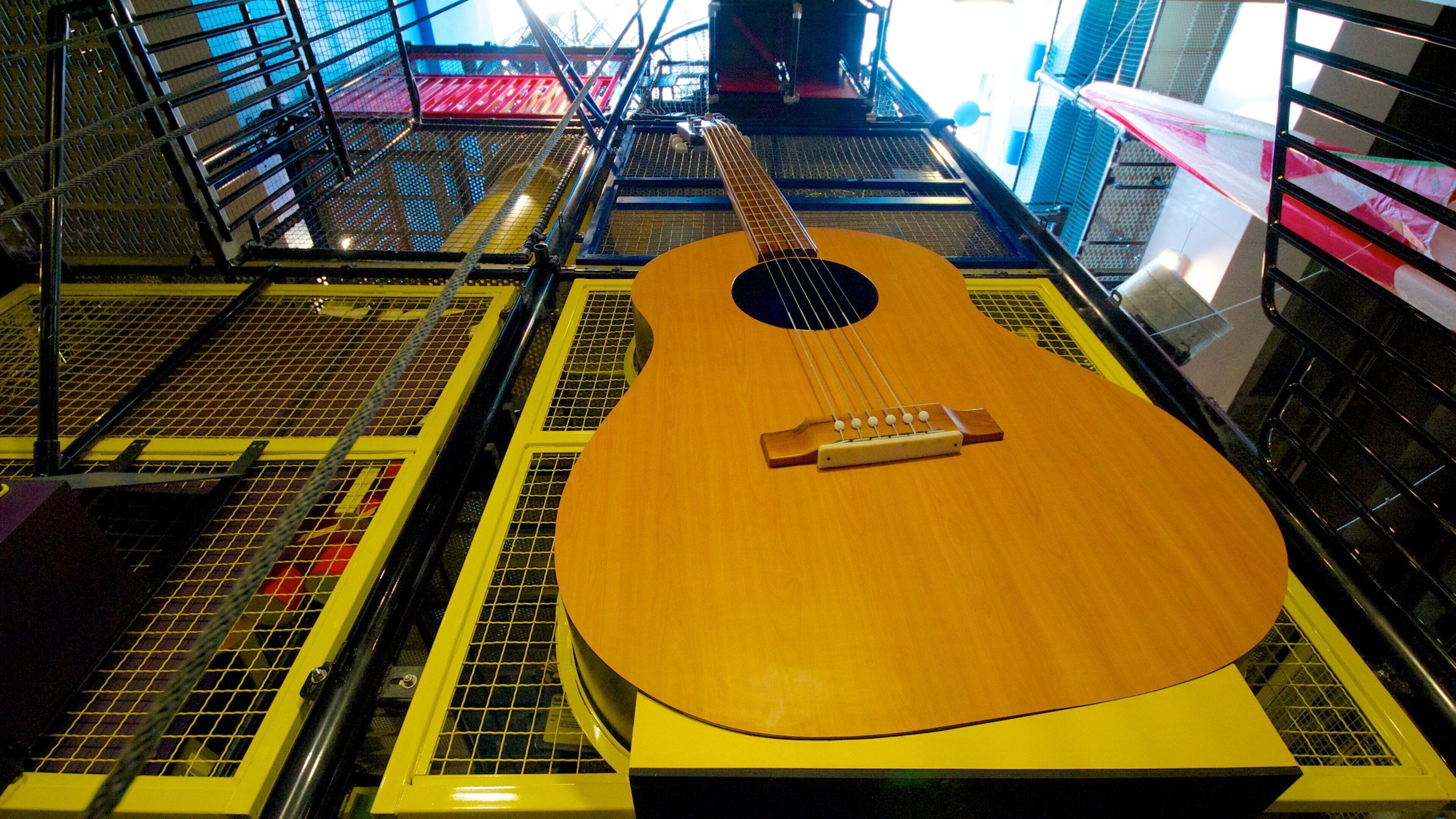 Interactive guitar exhibit at Adventure Science Center in Nashville showcases music exploration for all ages