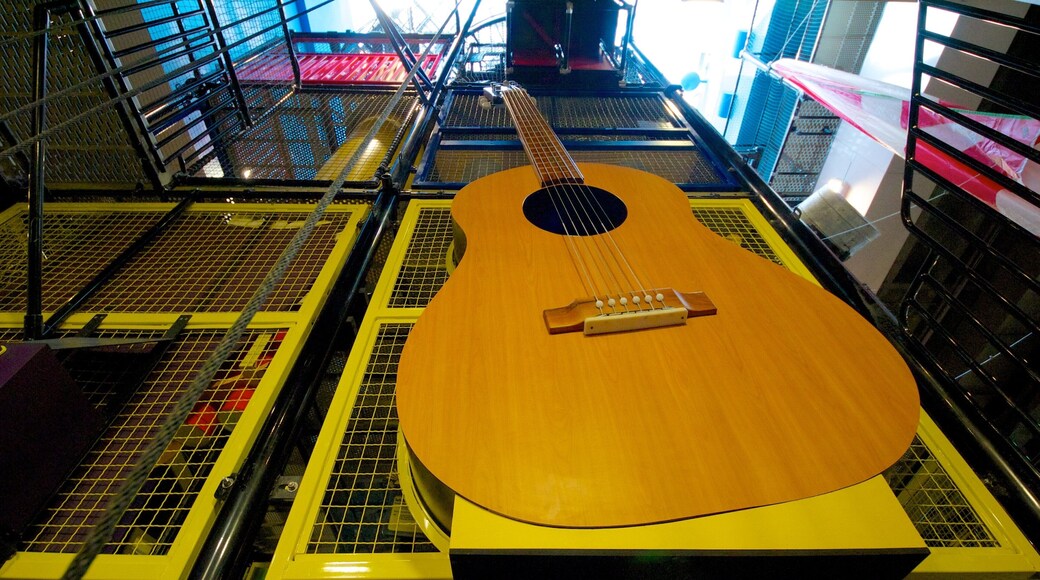 Interactive guitar exhibit at Adventure Science Center in Nashville showcases music exploration for all ages