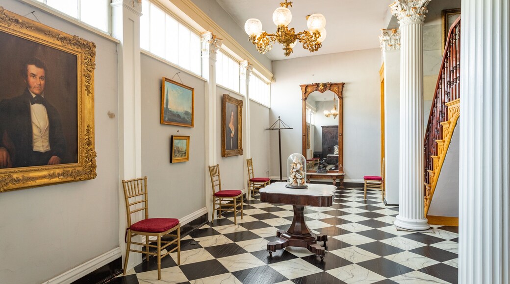 Belmont Mansion featuring a house, interior views and heritage elements