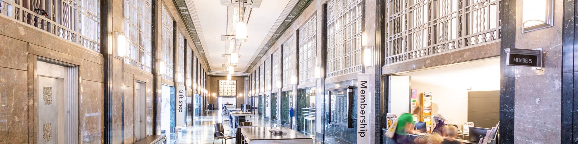 Frist Center for Visual Arts which includes interior views as well as a family