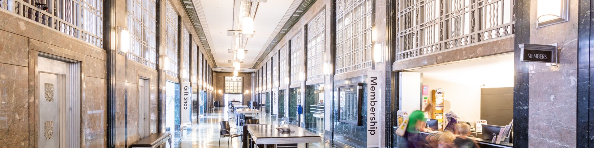 Frist Center for Visual Arts which includes interior views as well as a family