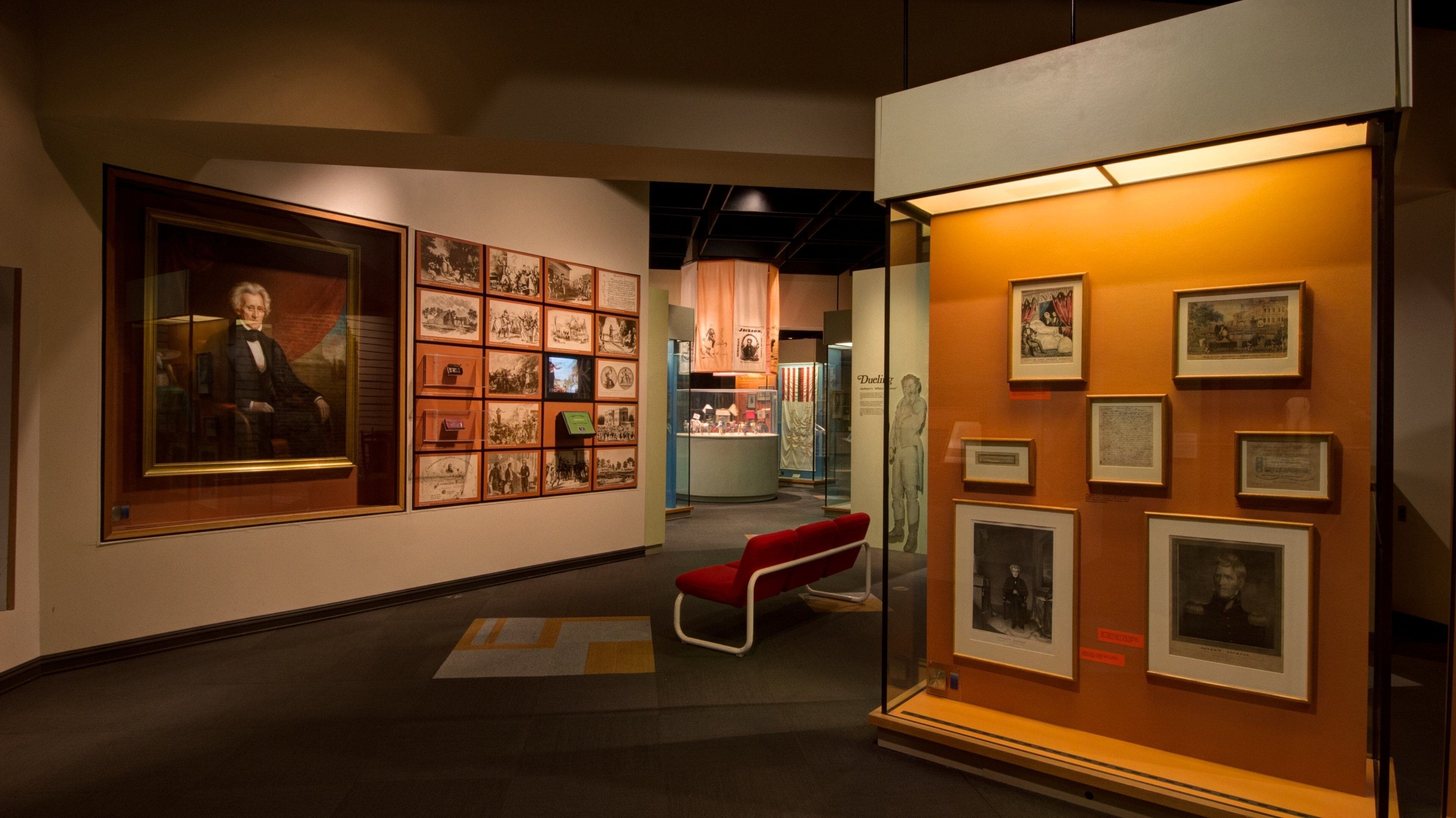 Tennessee State Museum mostrando vistas interiores