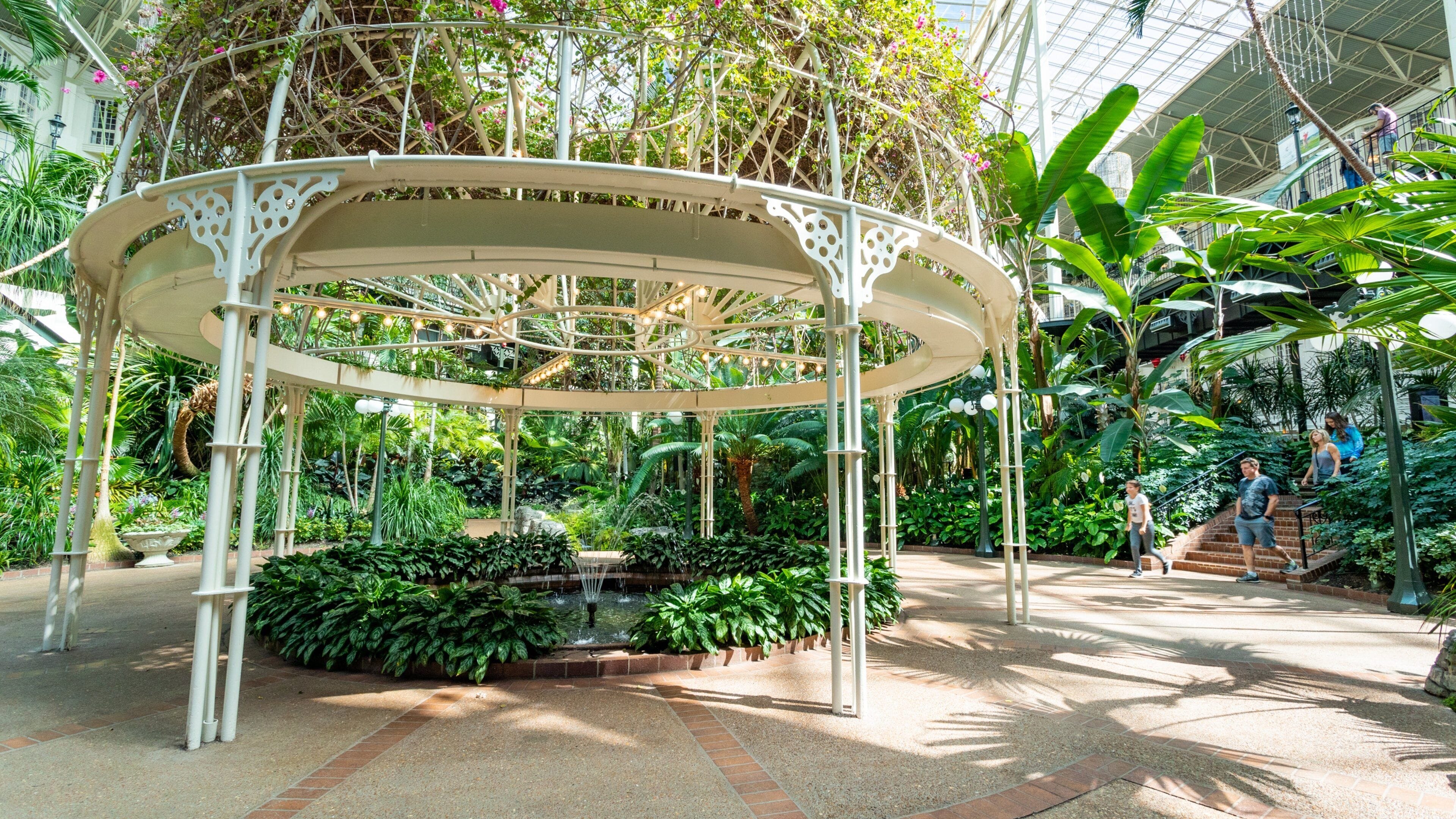 Opryland Hotel Gardens featuring interior views and a garden
