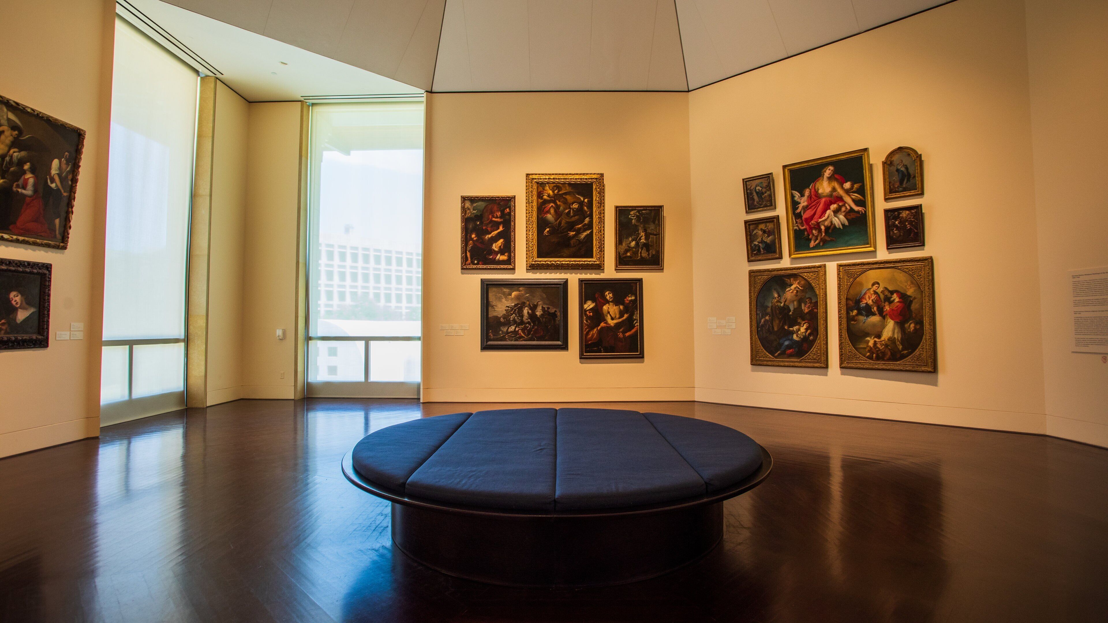 Blanton Museum of Art which includes interior views and art