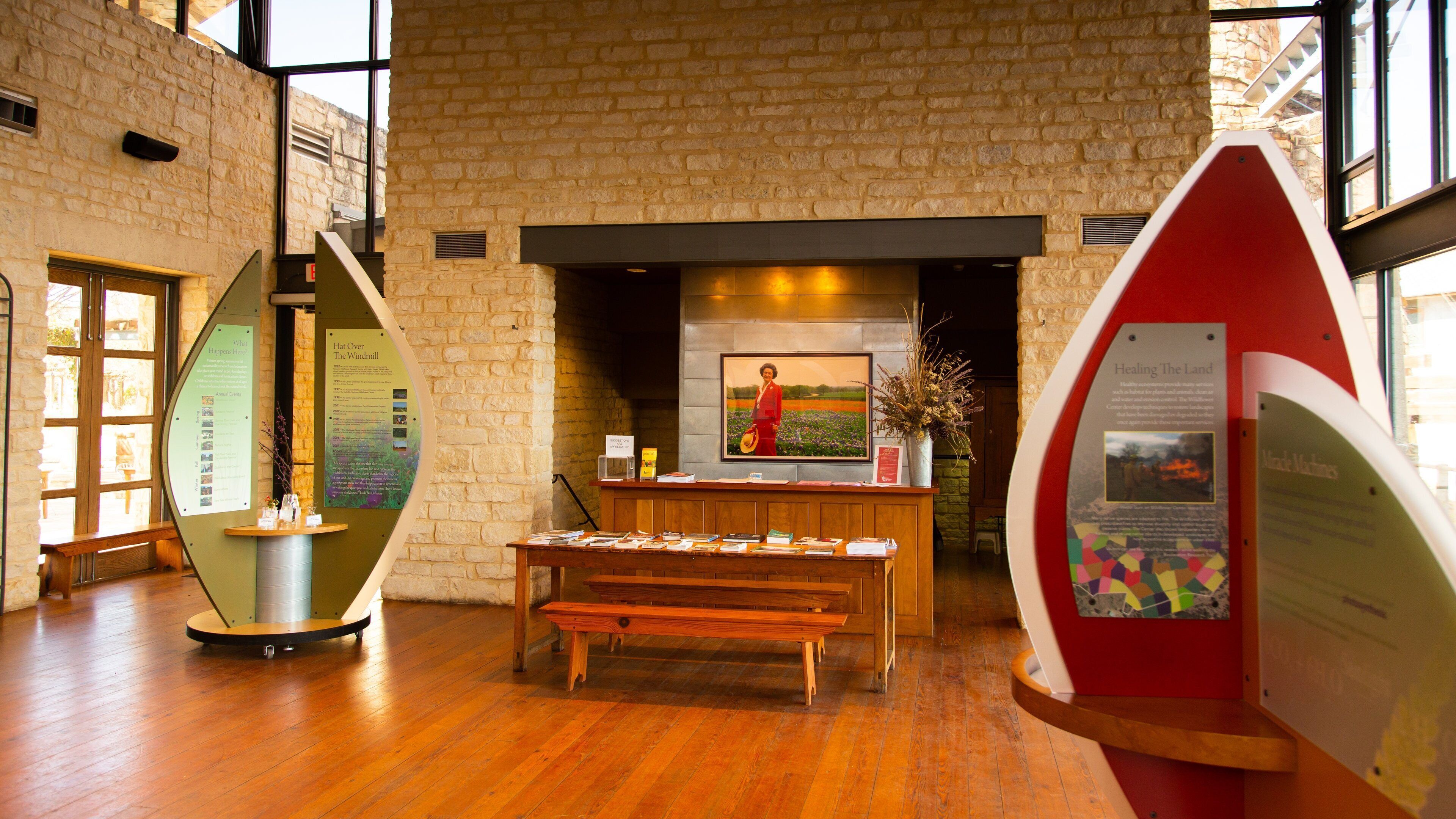 Lady Bird Johnson Wildflower Center which includes interior views