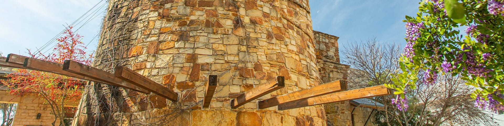 Lady Bird Johnson Wildflower Center showing wildflowers and heritage elements