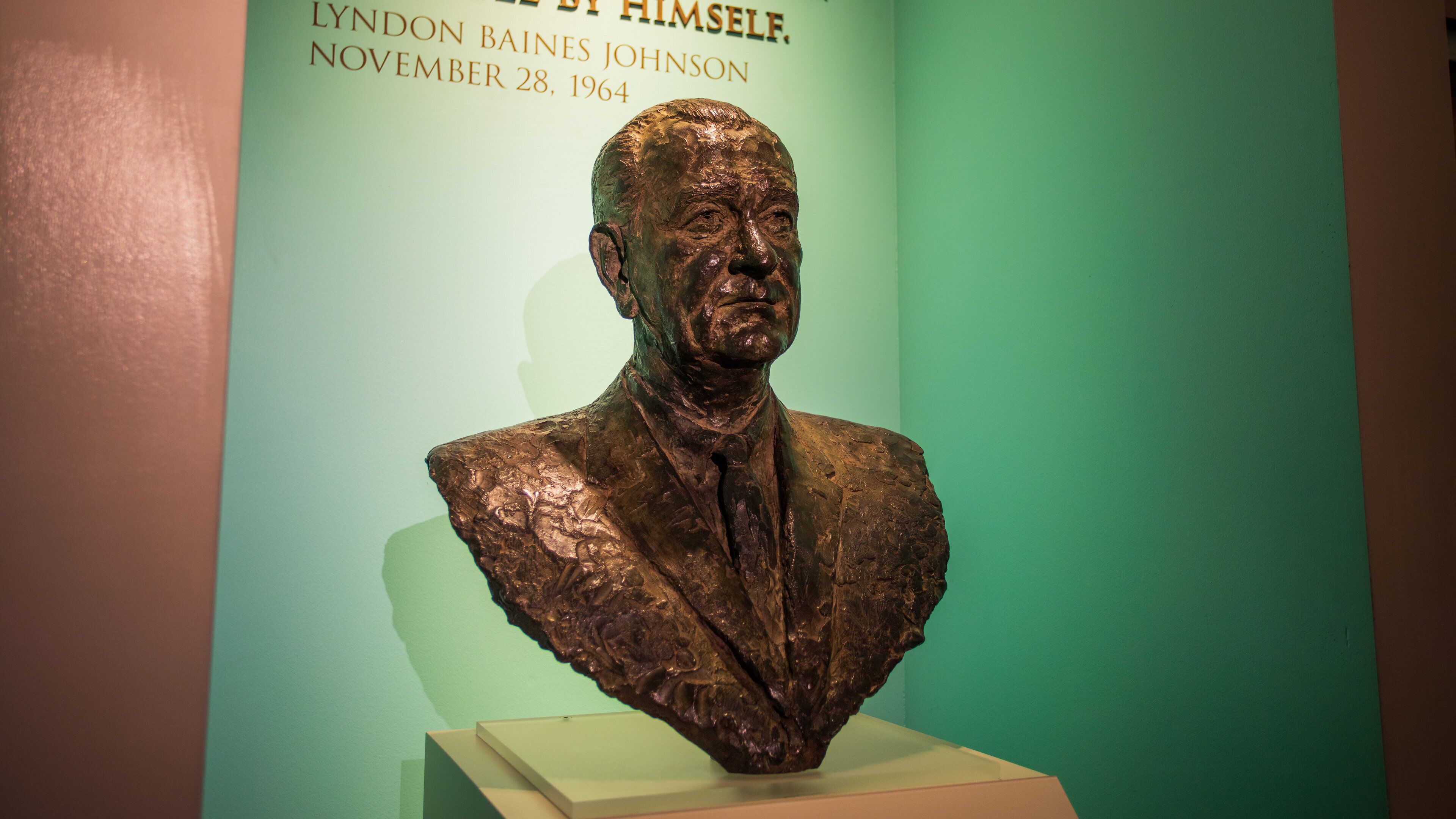 LBJ Presidential Library showing interior views