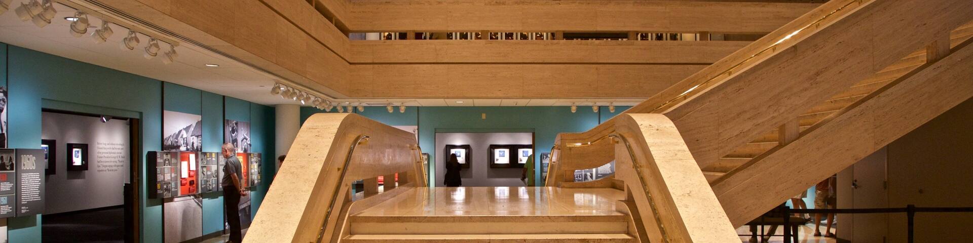 LBJ Presidential Library which includes interior views