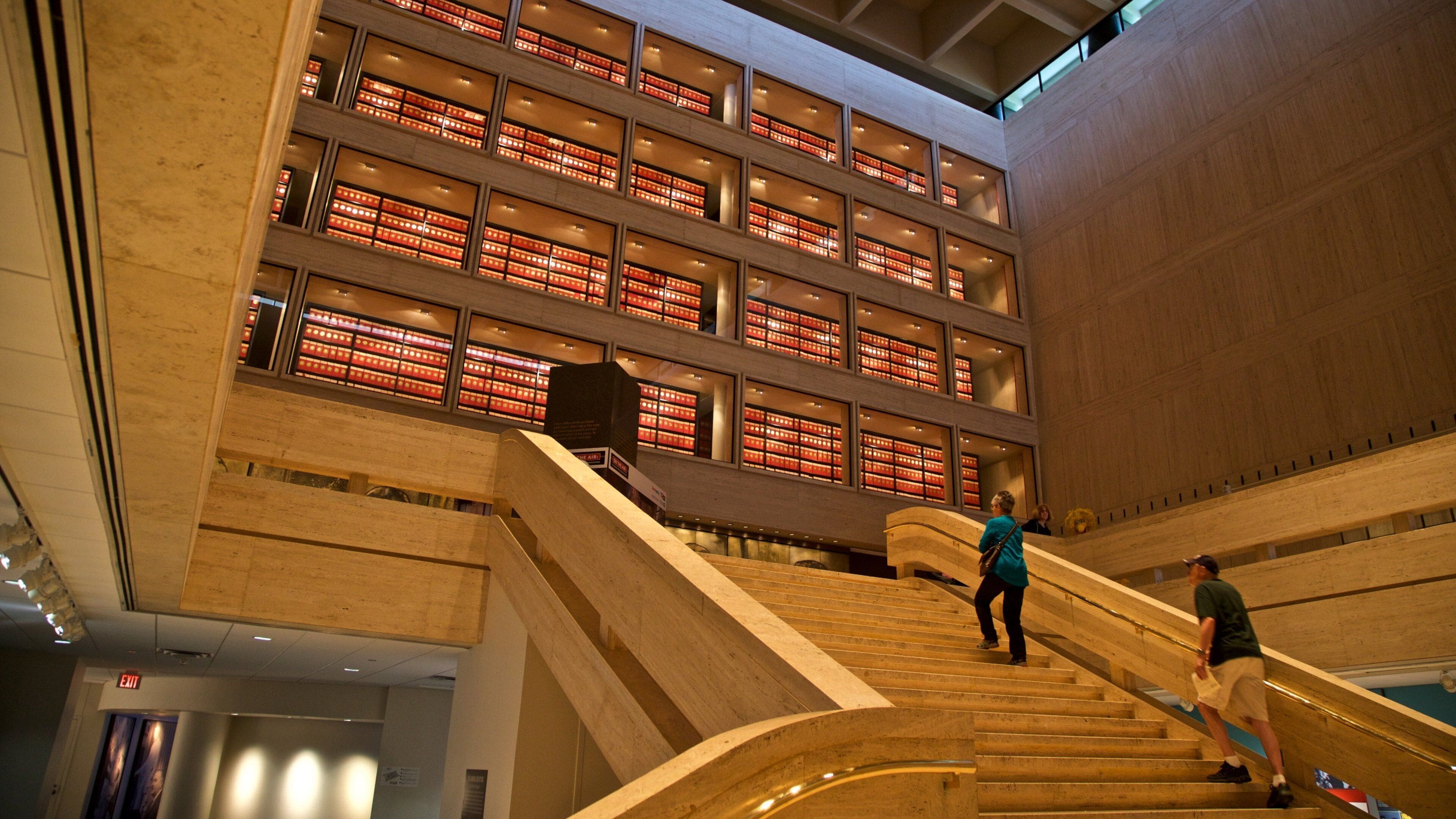 LBJ Presidential Library showing interior views
