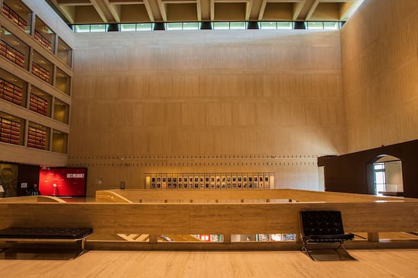 LBJ Presidential Library which includes interior views