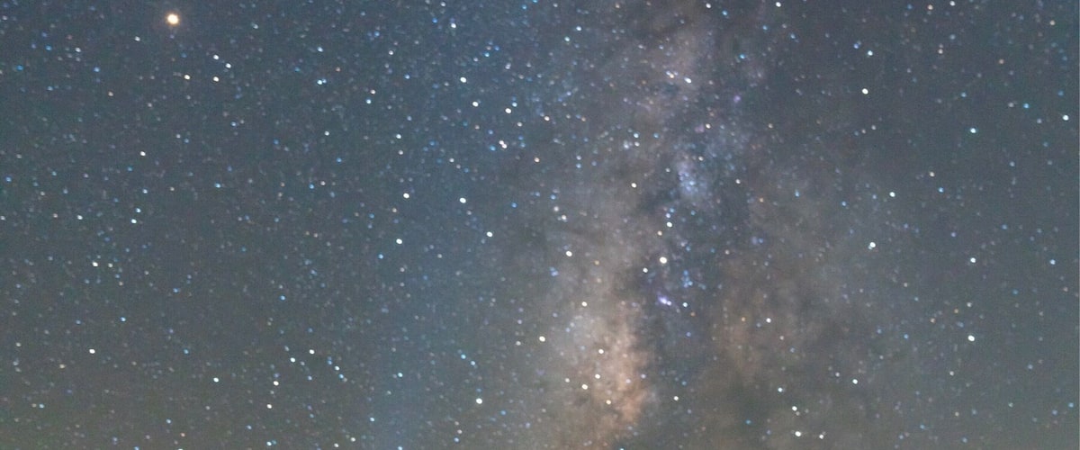 Astro Selfie with the Milky Way on beach at the National Seashore