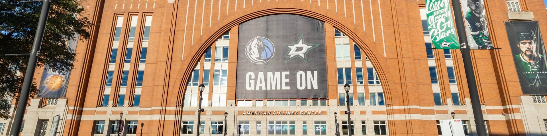 American Airlines Center showing signage