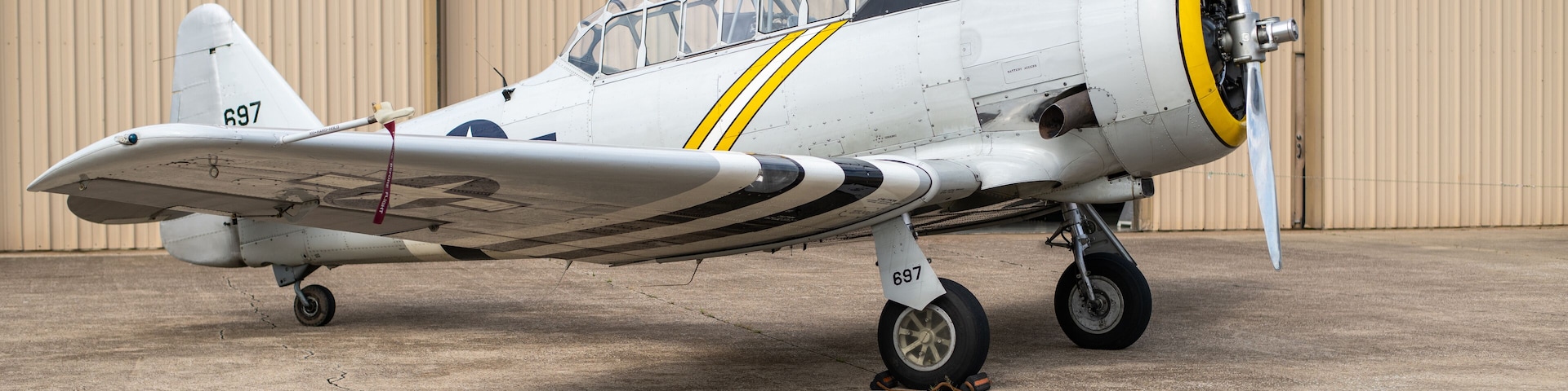 North American AT-6-SNJ Texan World War 2 Military Aircraft Cavanaugh Flight Museum Addison Texas