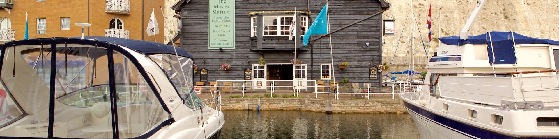 Brighton Marina featuring a marina, a house and boating