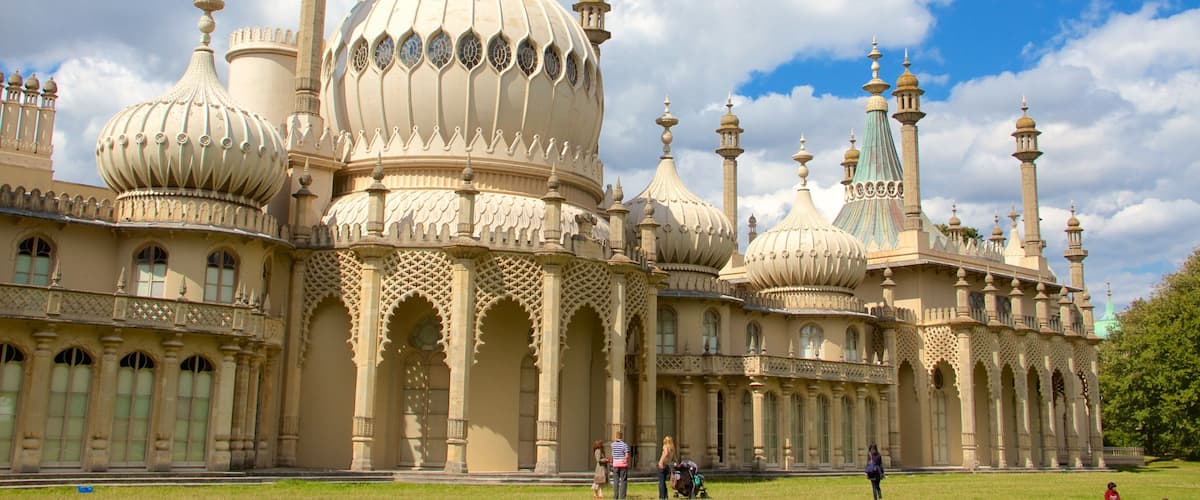 Brighton Royal Pavilion which includes heritage architecture, a mosque and heritage elements