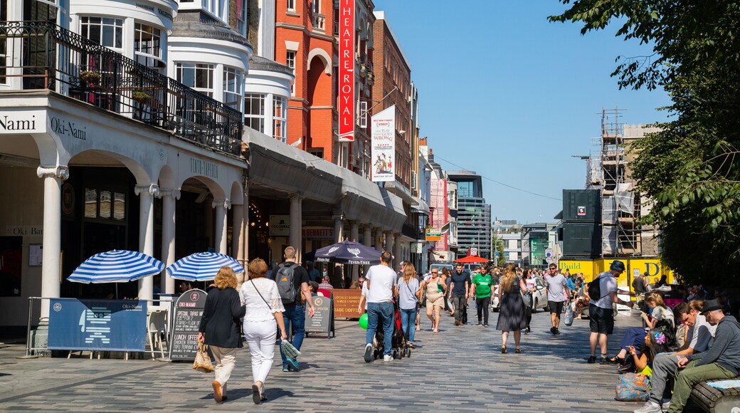 Brighton Theatre Royal featuring street scenes