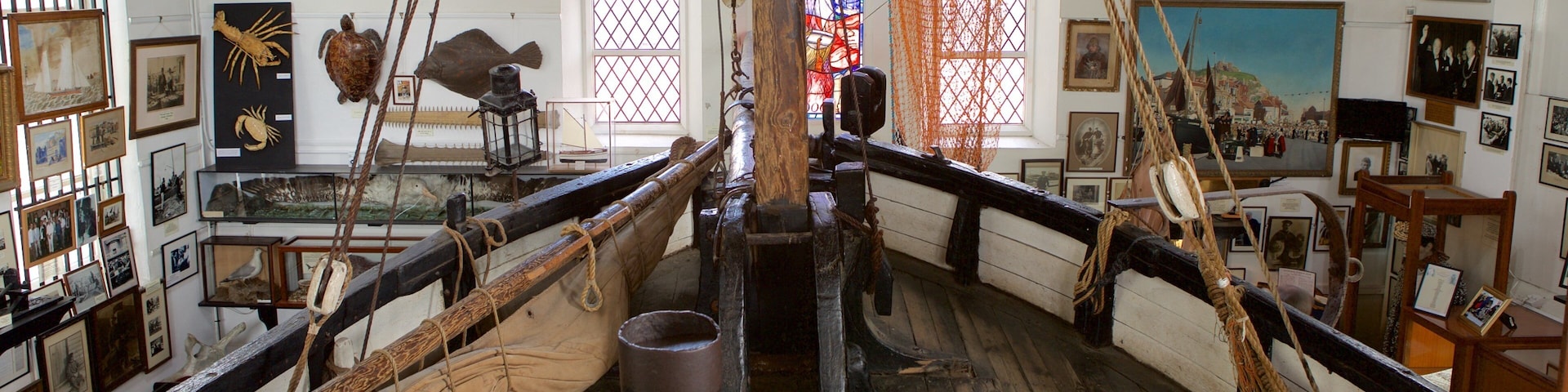 Fishermen\'s Museum showing interior views