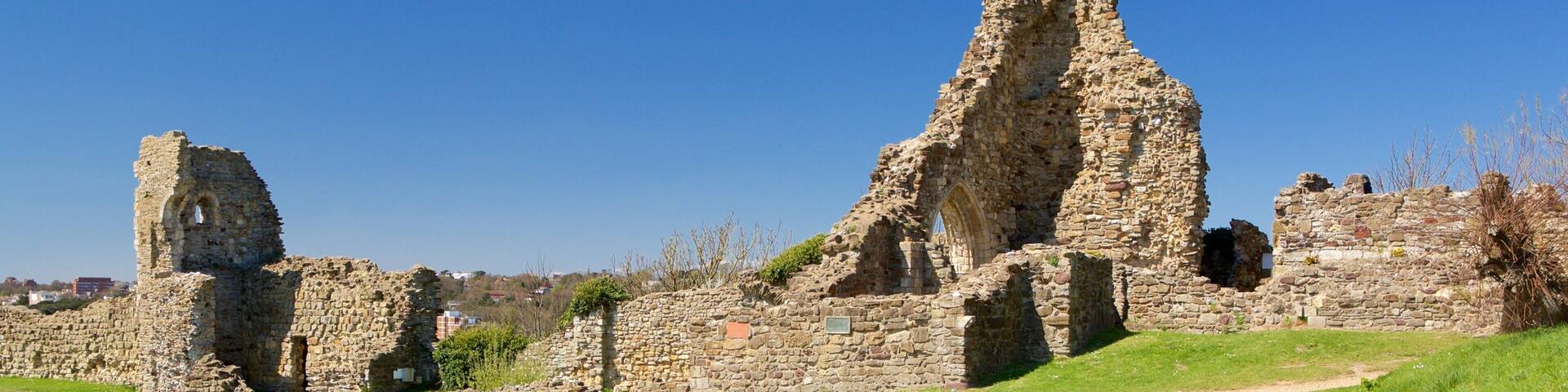 Château de Hastings mettant en vedette patrimoine historique et bâtiments en ruines
