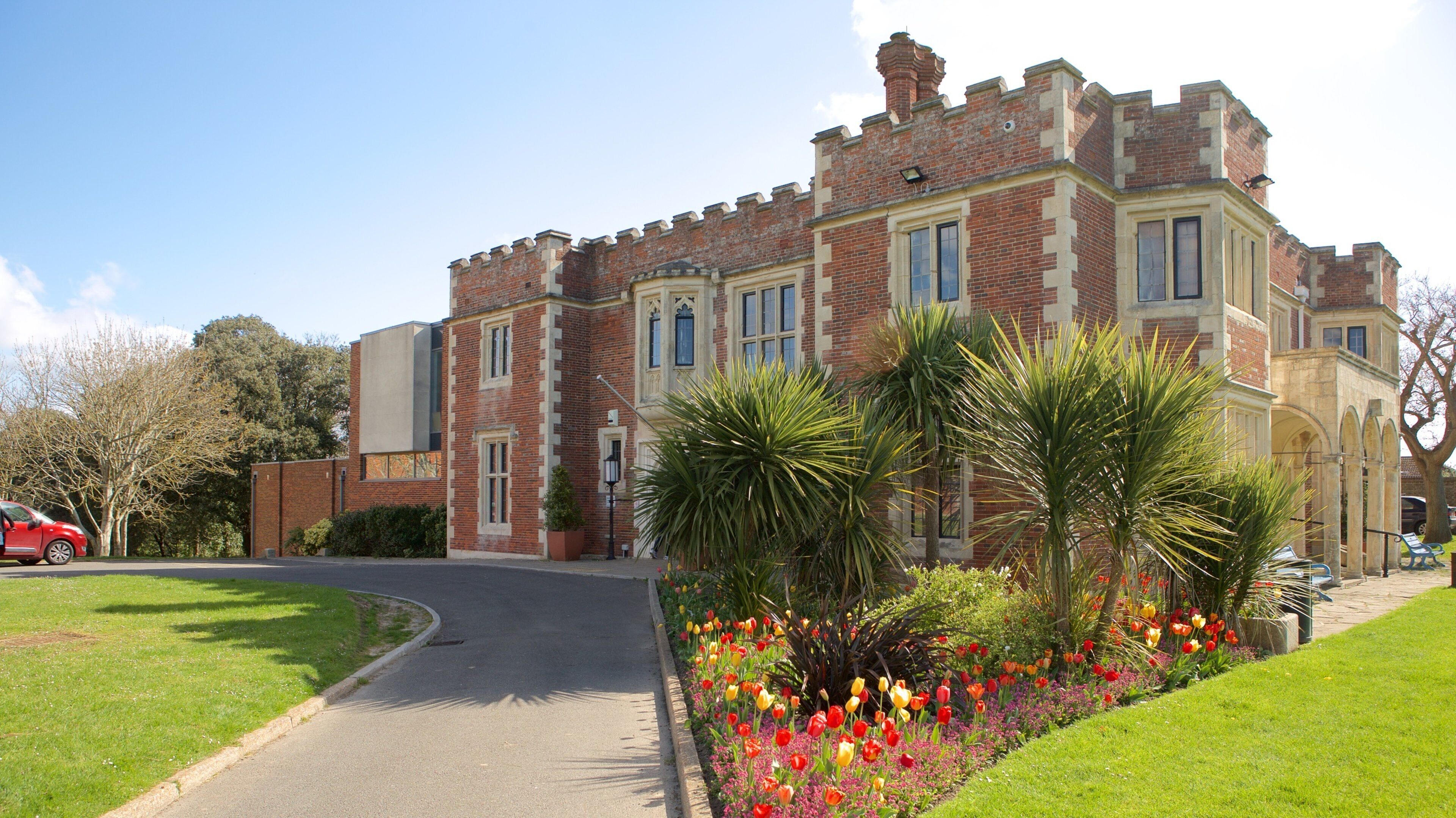 Hastingsin museo ja taidemuseo featuring puutarha ja kukat