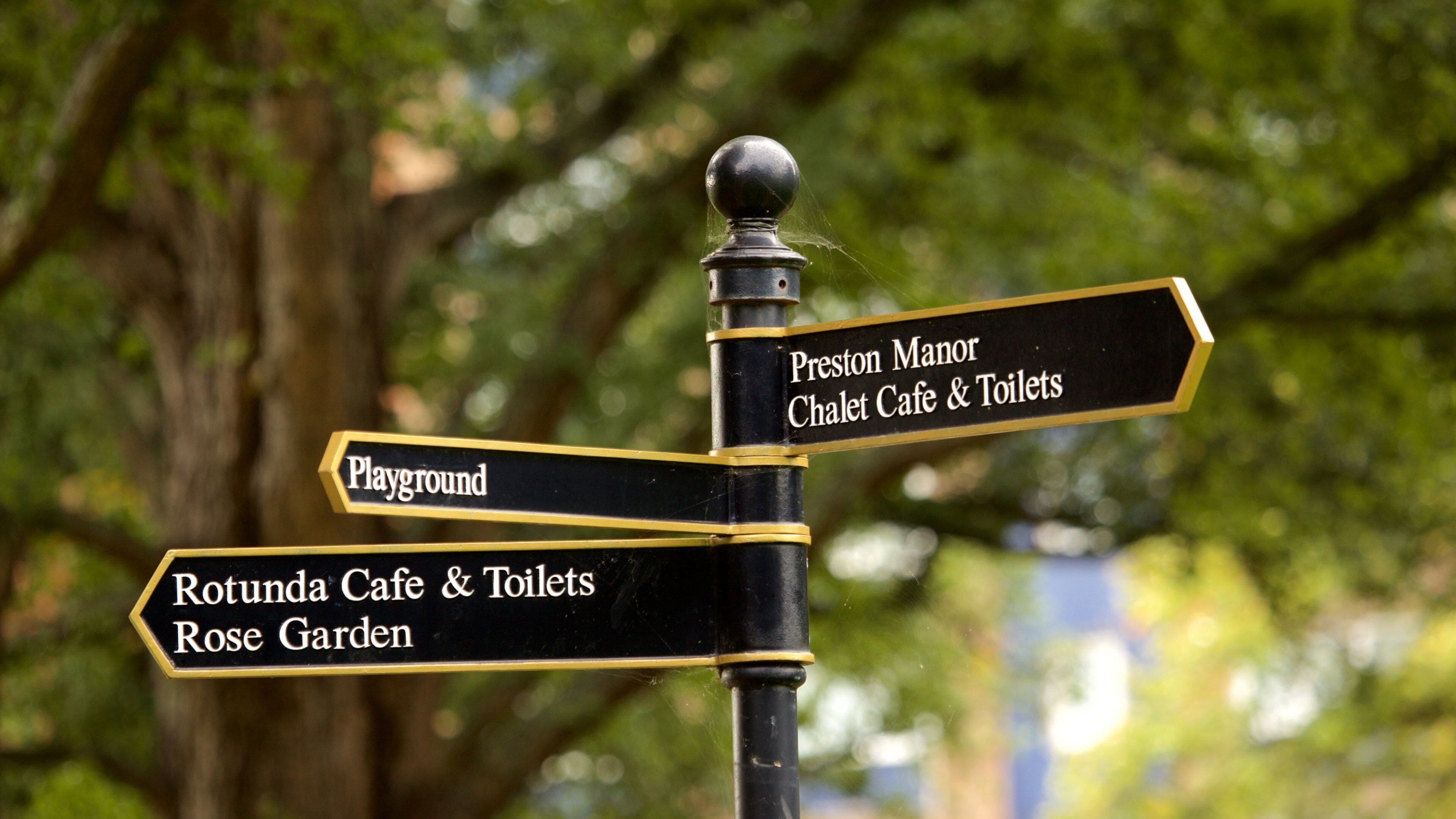 Preston Park joka esittää kyltit