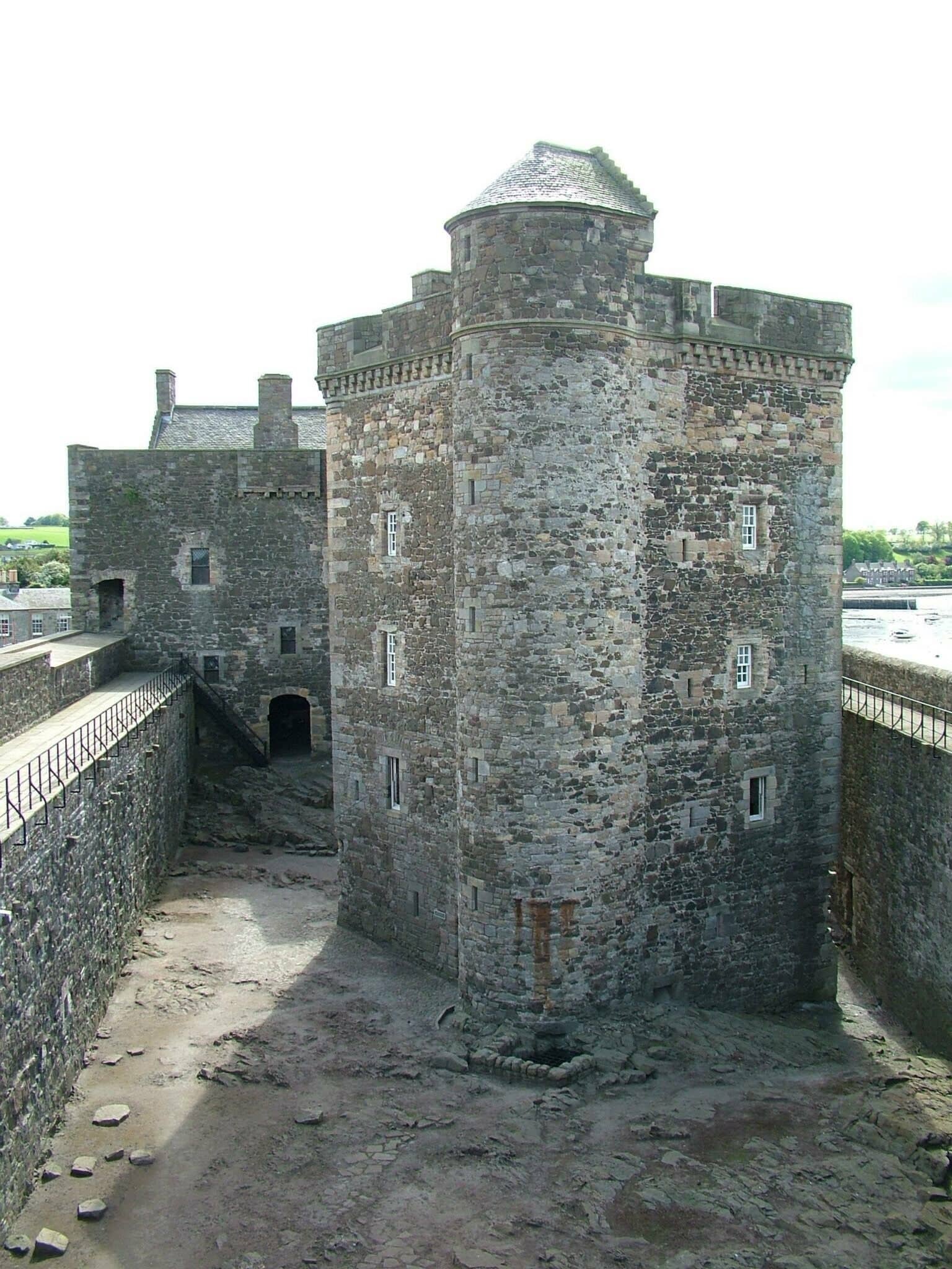 Blackness Castle; Blackness; Scotland.

Blackness Castle has moved as a movie location in movies such as Mel Gibson's Hamlet. It was also used as a location on the TV series Outlander.