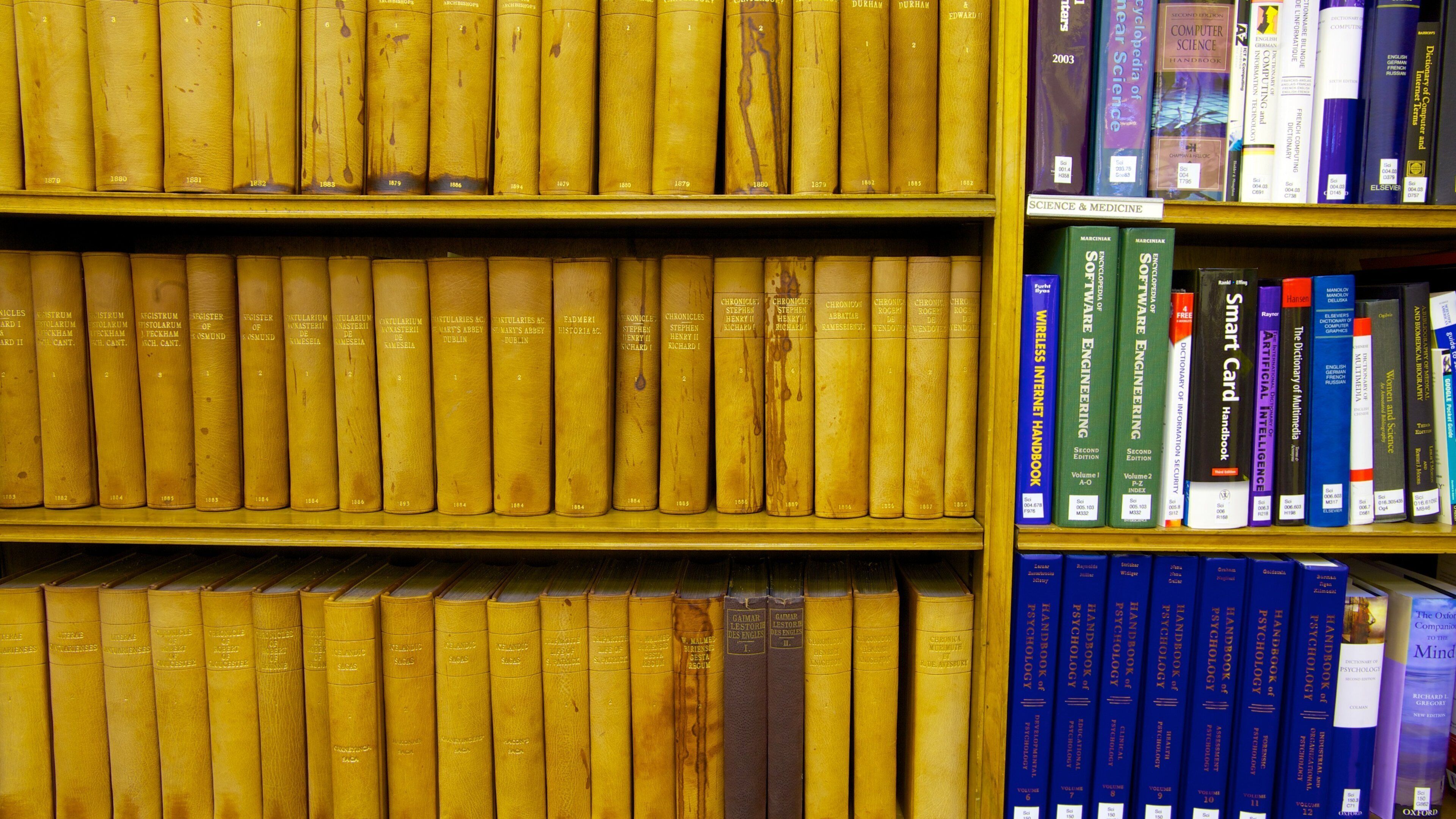 National Library of Scotland showing heritage elements and interior views