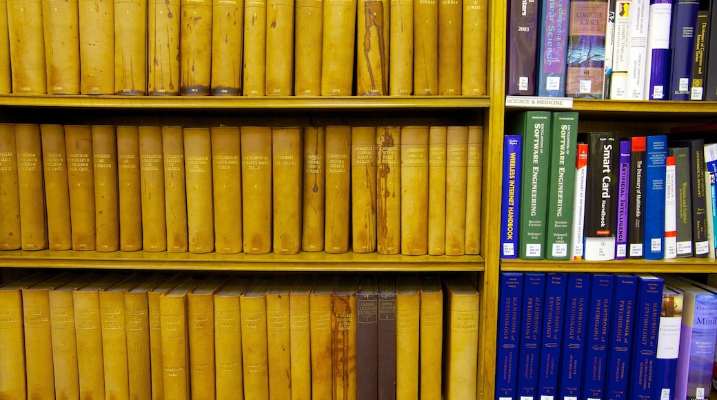National Library of Scotland showing heritage elements and interior views