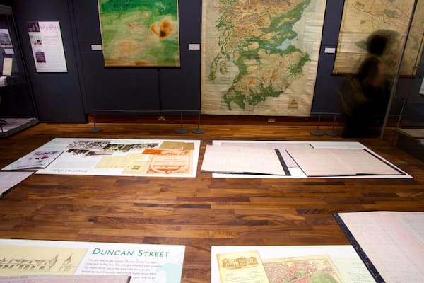 National Library of Scotland showing interior views