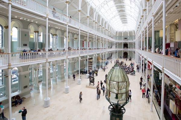 National Museum of Scotland showing interior views