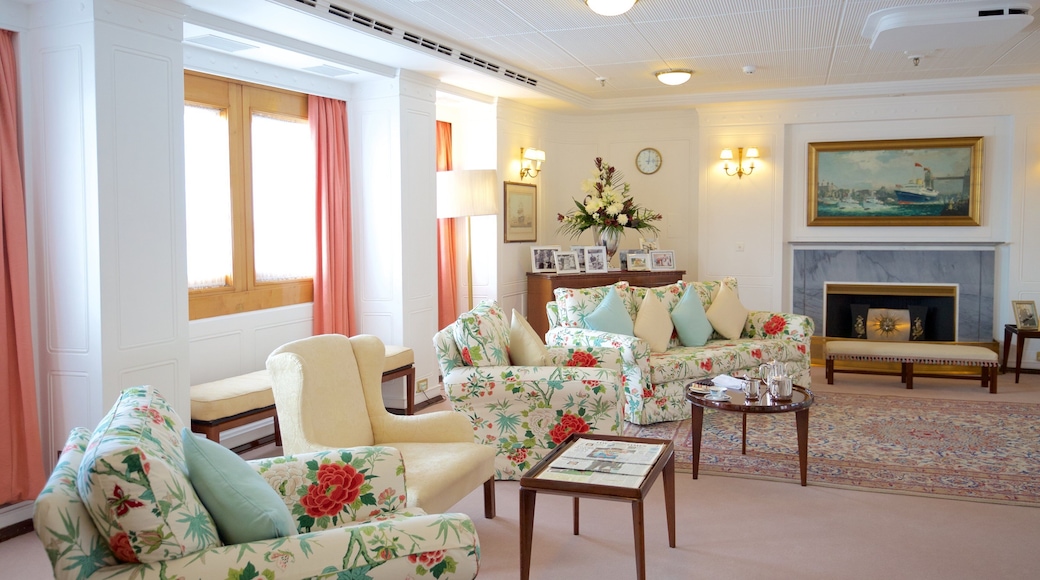 Royal Yacht Britannia featuring boating, interior views and heritage elements