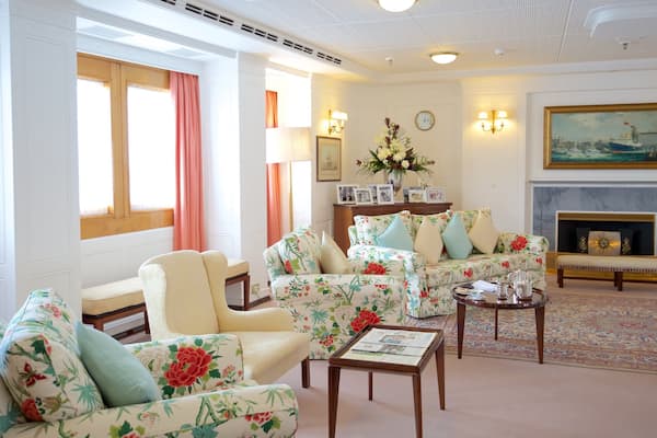 Royal Yacht Britannia featuring boating, interior views and heritage elements