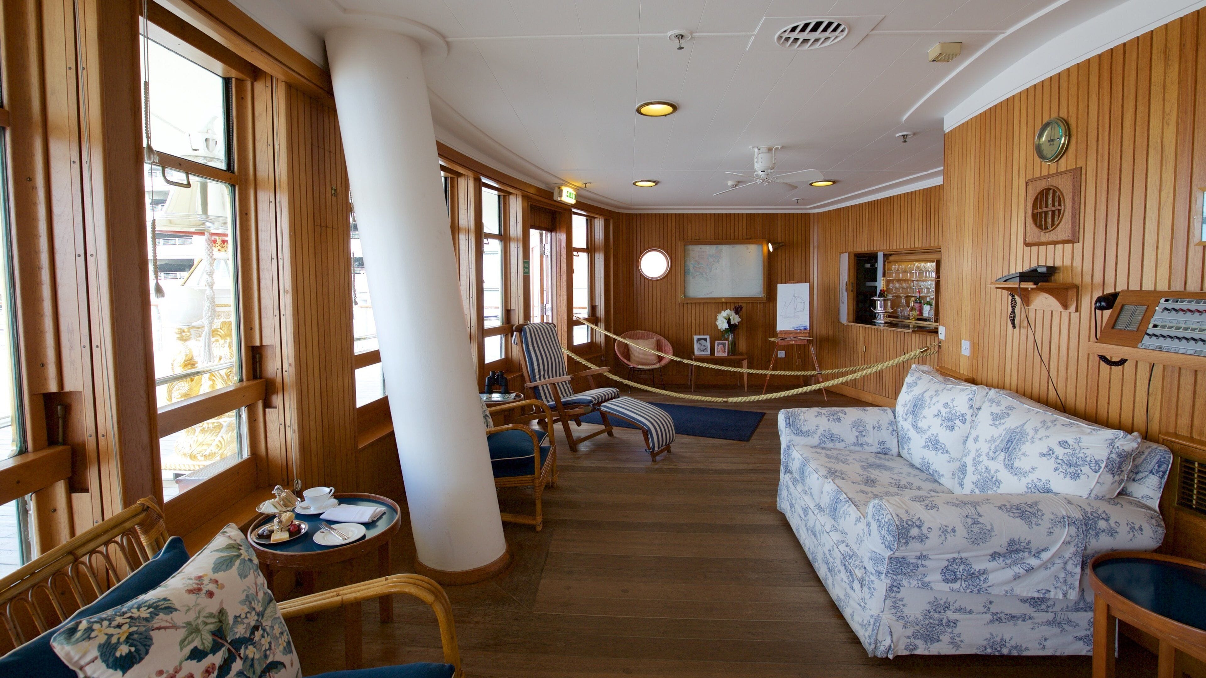 Royal Yacht Britannia which includes interior views and boating