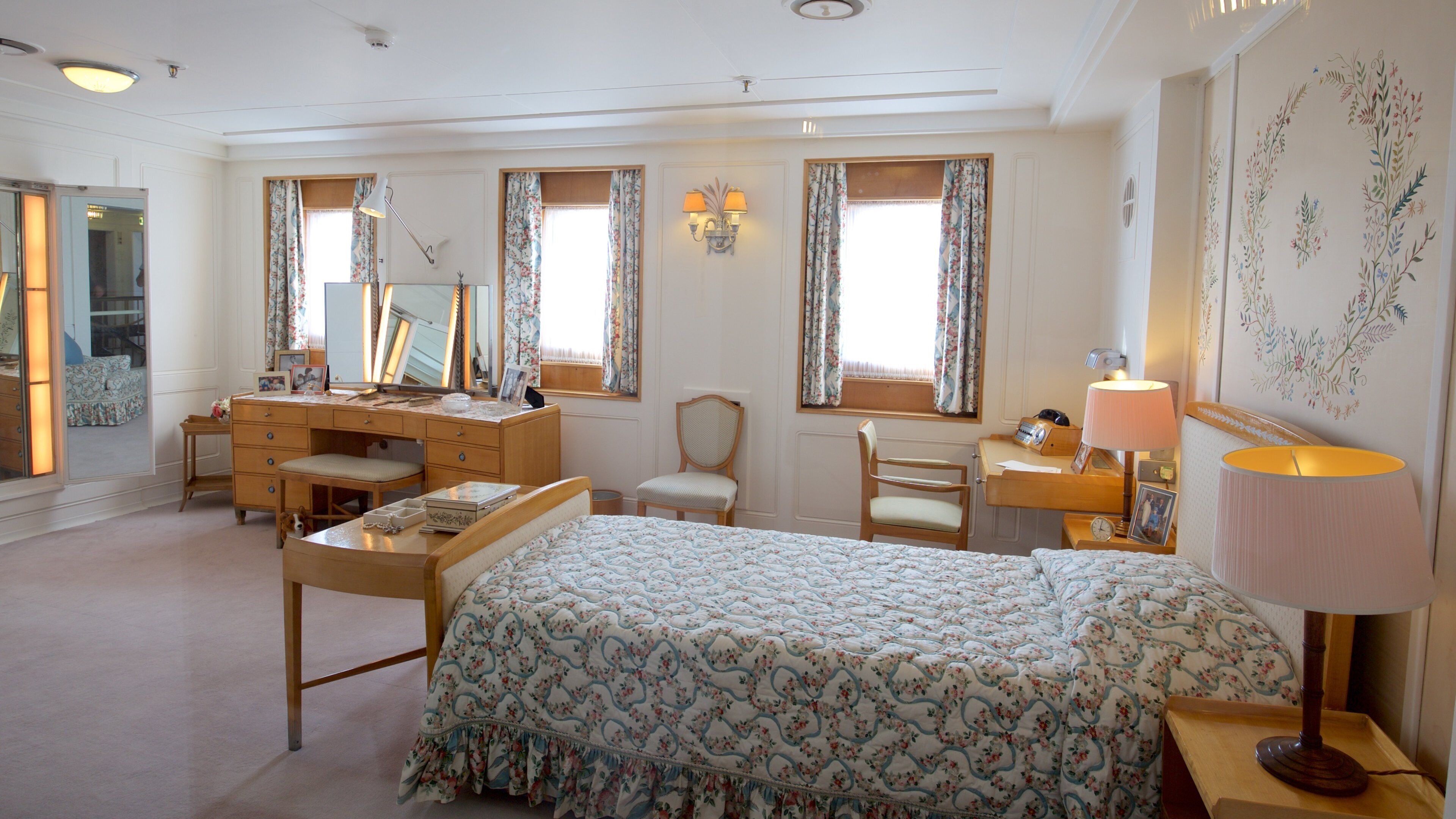 Royal Yacht Britannia featuring boating, interior views and heritage elements