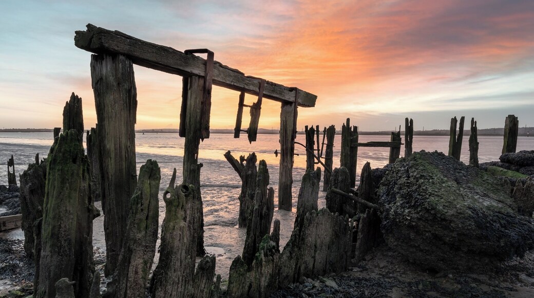 The old jetty is located west of Coalhouse Fort. You need to be aware of muddy surface under foot can be a very soft.